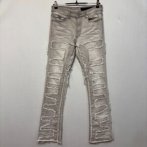 Rockstar Original Men RSM 205 Shake Flare Denim Jeans Size 30x34 Stacked C053 25